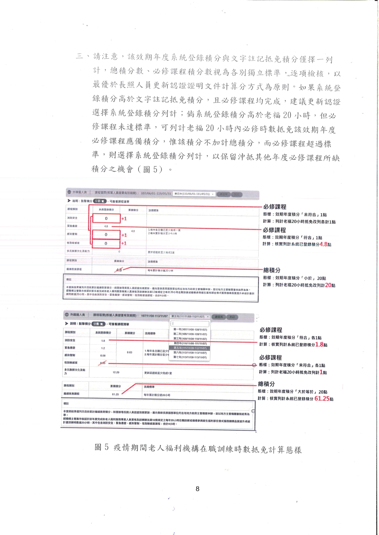 1130023檢送長期照顧服務人員認證證明文件效期更新之繼續教育證明文件審認作業注意事項1份，請查照並轉知轄內長照服務提供單位。_page-0009